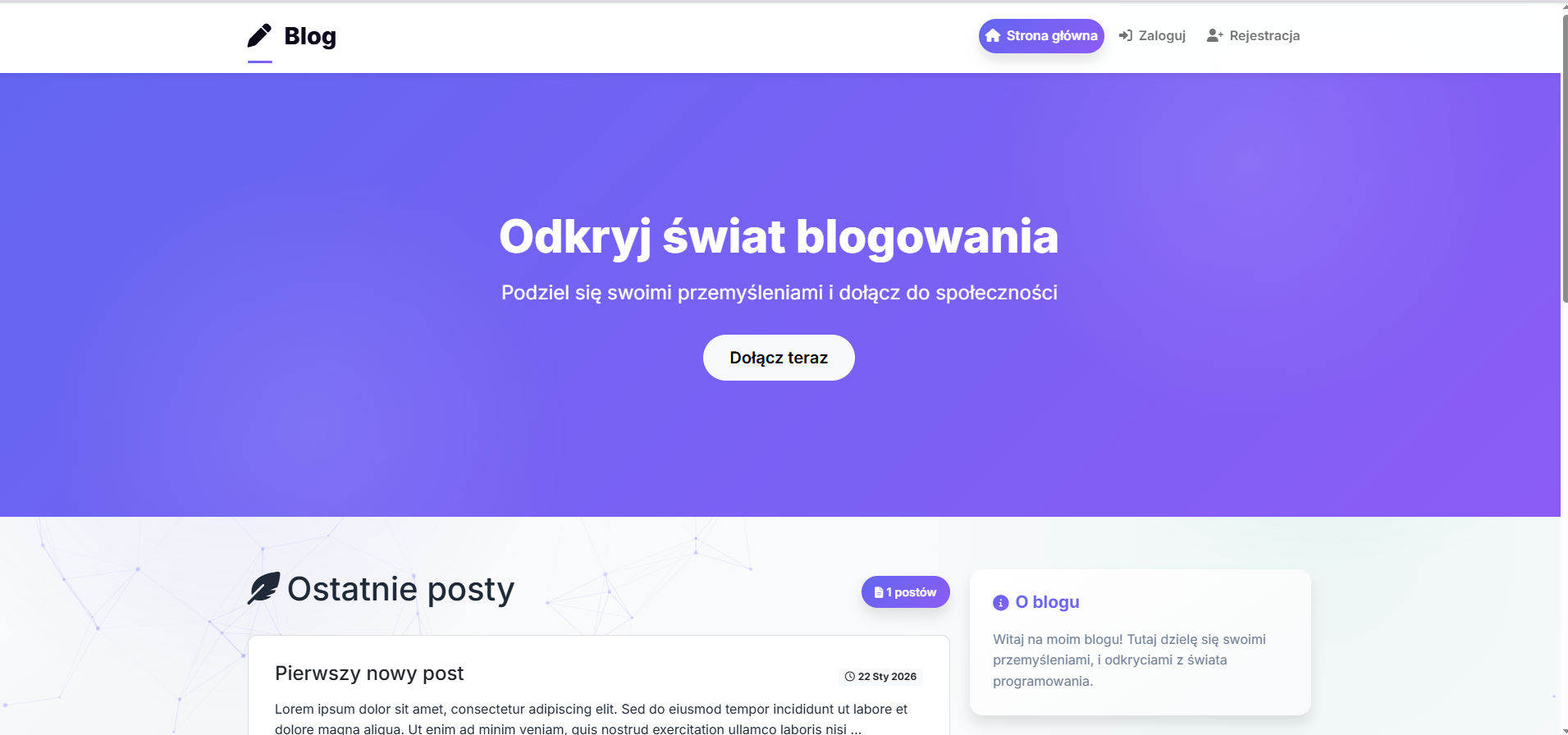 Aplikacja blog